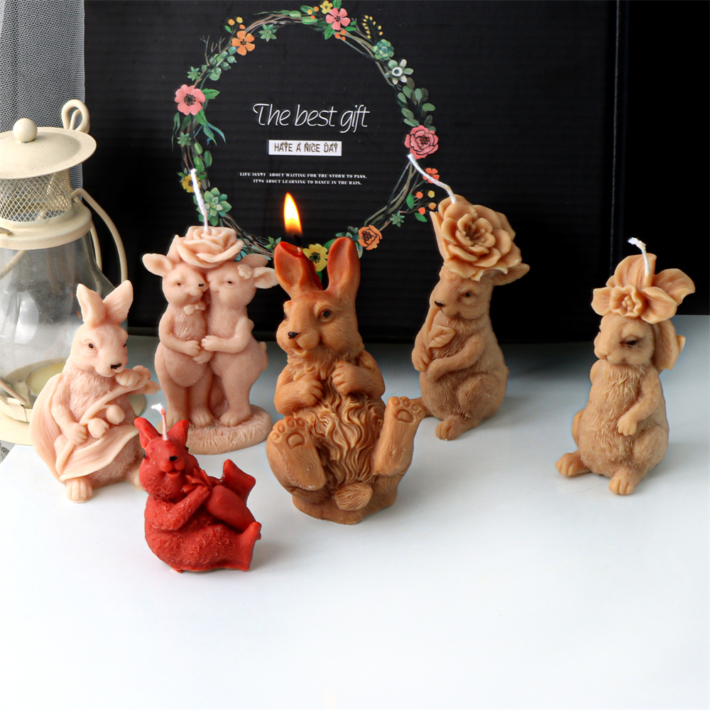 3D Flower Rabbit Candle Silico - Bunny Cake Mold review and price